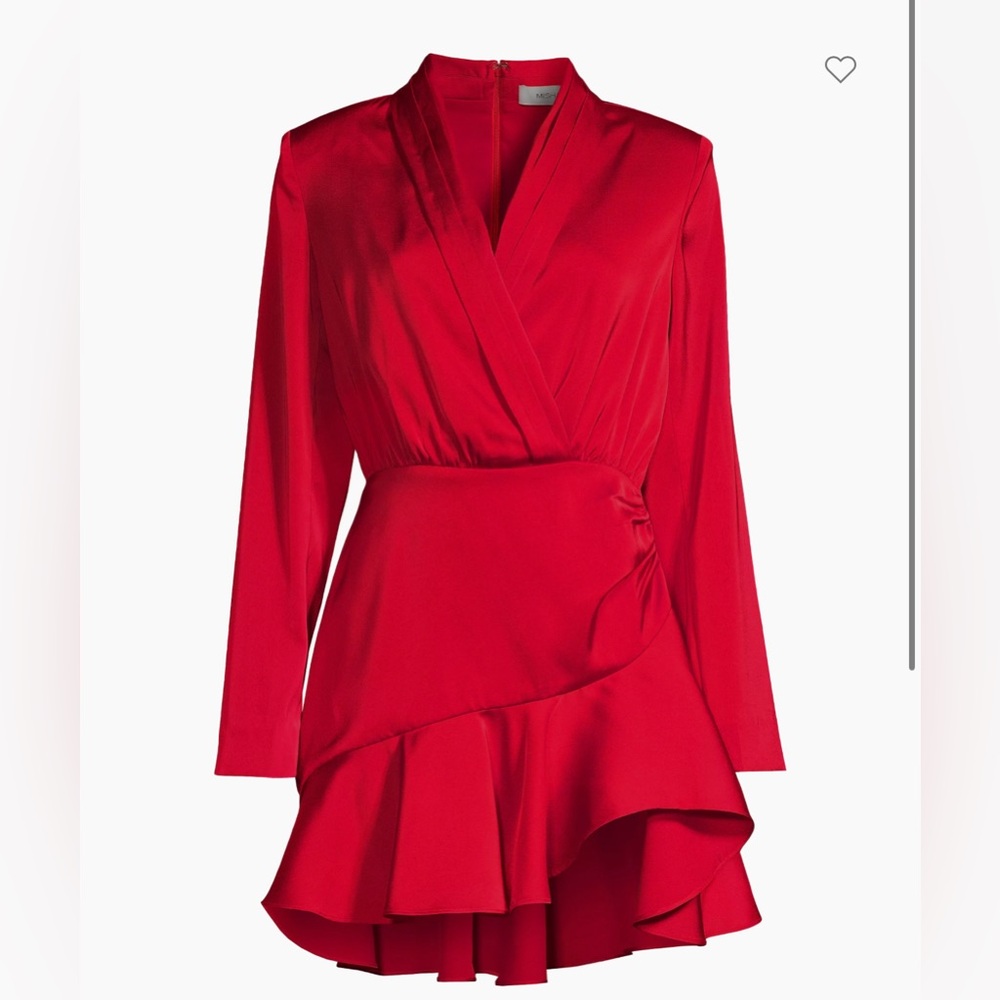 Ludovica Ruched Satin Minidress Misha